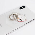 Creative Cartoon Husky Dog Bone Phone Case with Ring Stand | Protective Cover