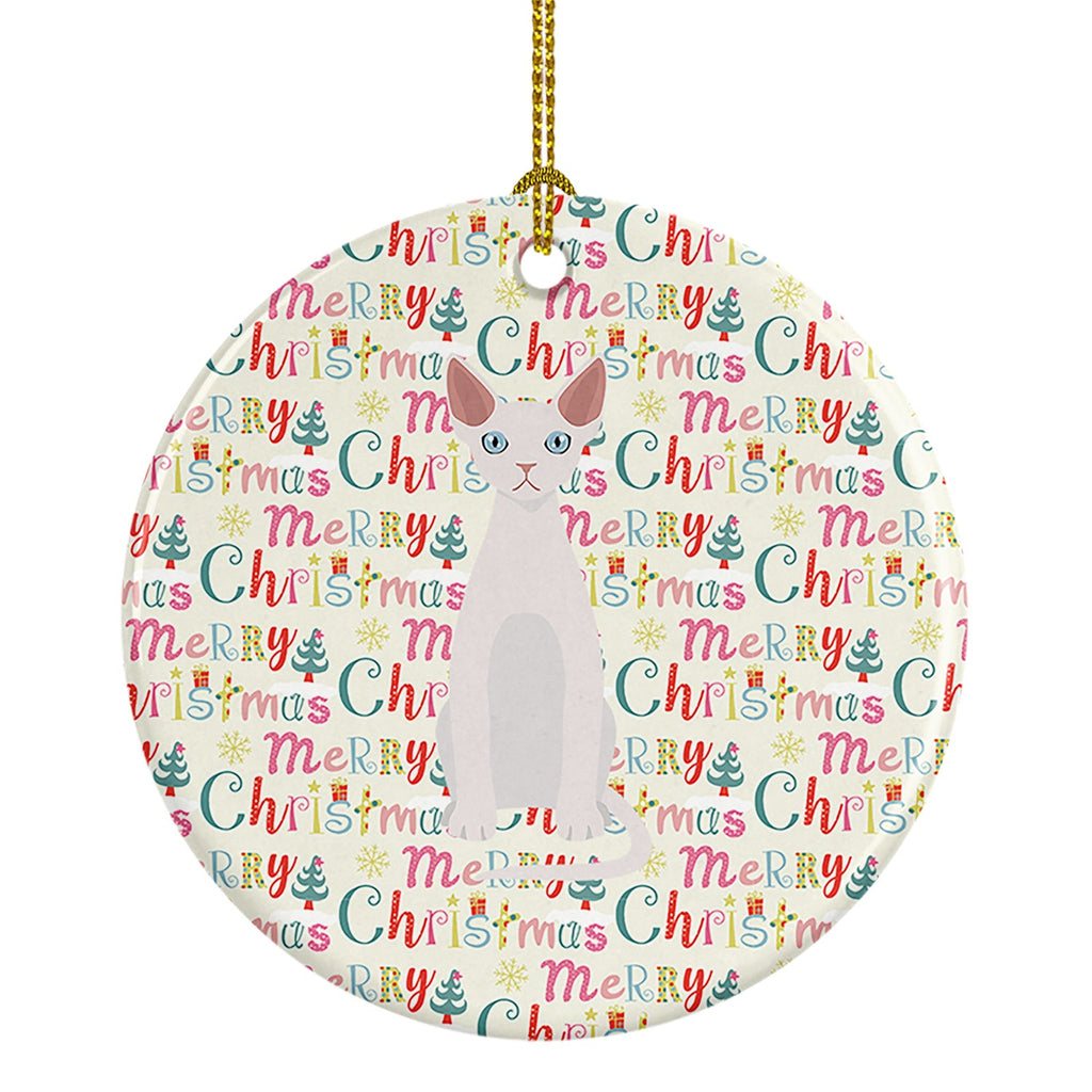 Devon Rex #2 Cat Christmas Ceramic Ornament