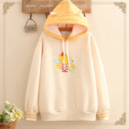 Mori Girl Autumn Winter Fox Cloud Color Hoodie Sweater | Streetwear