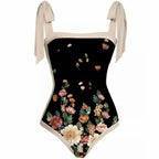 2024 Vintage French Style One-Piece Swimsuit Set