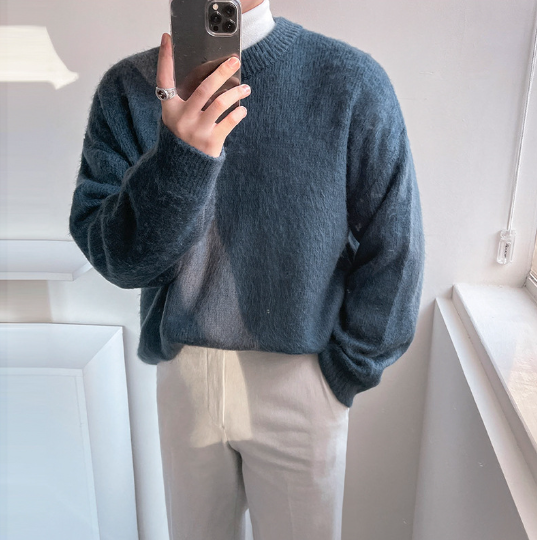 Wind-Padded Long-Sleeve Pullover Sweater | Streetwear