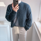 Wind-Padded Long-Sleeve Pullover Sweater | Streetwear