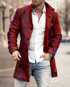 Men's Woolen Stand Collar Casual Coat for Autumn/Winter