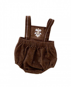 Cotton Cute Baby Girl Bodysuit with Bib Set