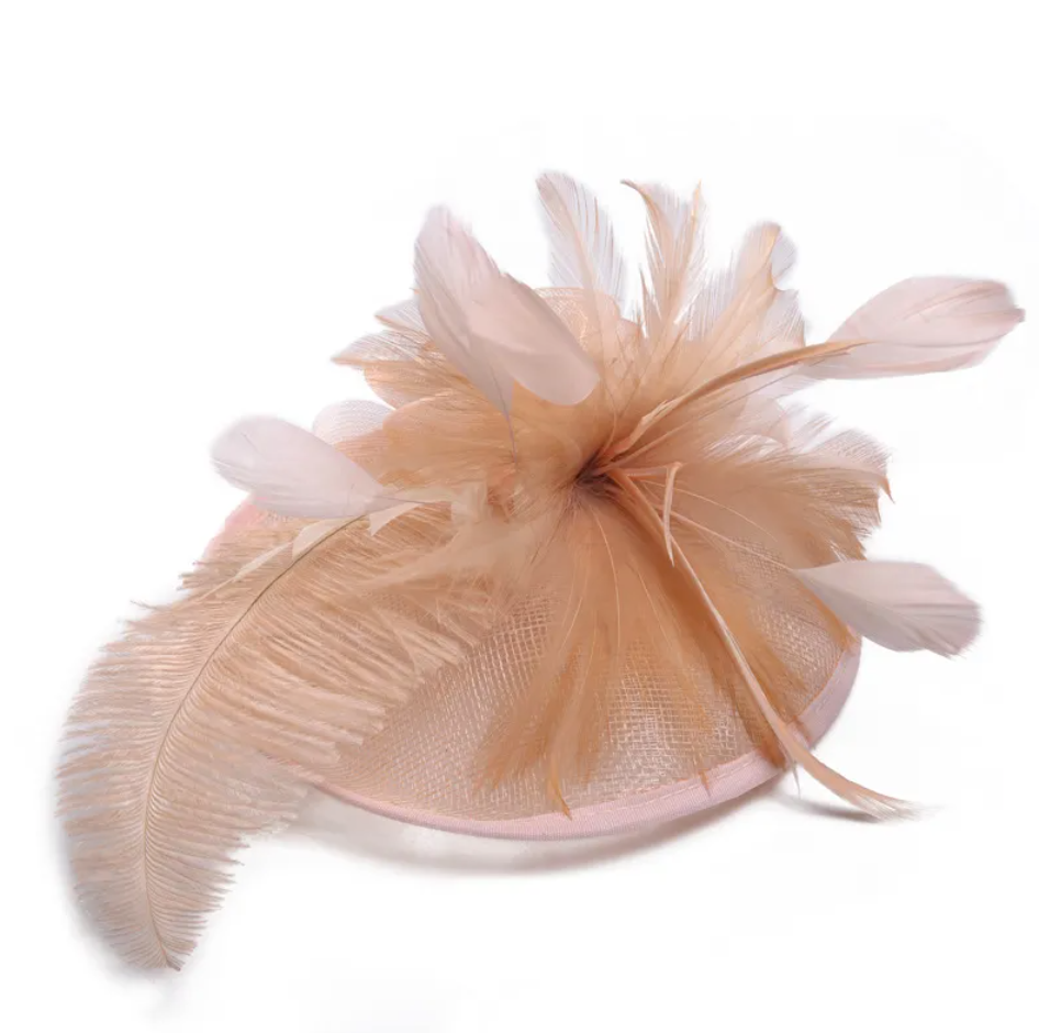 Hemp Yarn Ostrich Wool Banquet Top Hat | Embroidered Cap