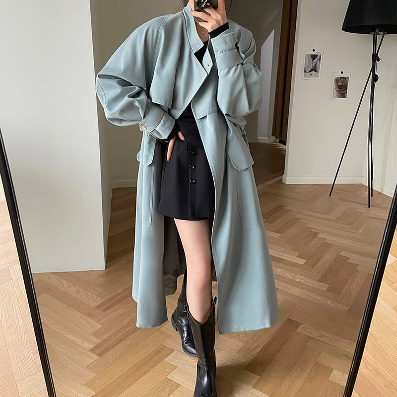 Women's Long Stylish Trench Coat
