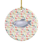 Moonlight Gourami Christmas Ceramic Ornament