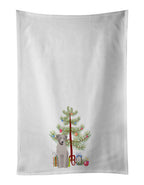 Labrador Retriever Gray Christmas Kitchen Towel Set of 2