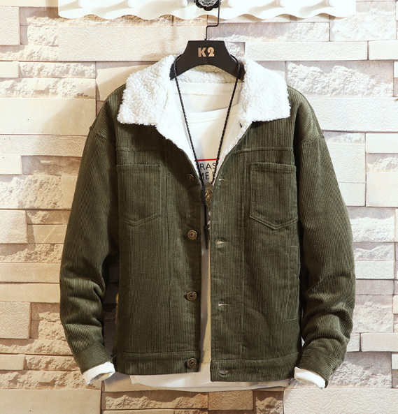 Exquisite Corduroy Cotton Padded Jacket for Fashion