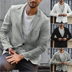 2023 Men's Casual Cotton Linen Loose Suit Coat
