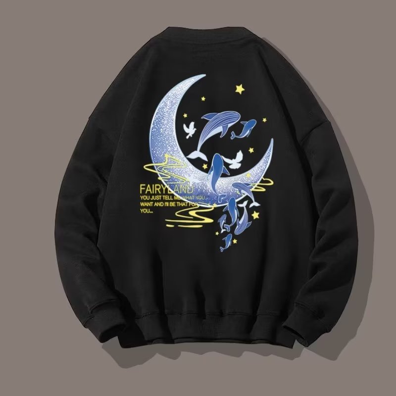Men's Long Sleeve Hoodie with Japan Streetwear Print | Streetwear