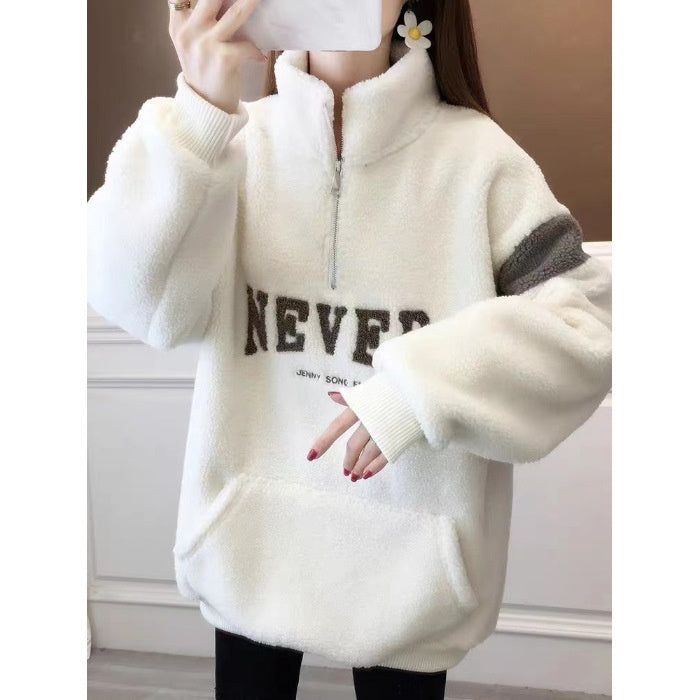 Women's Thick Velvet Padded Sweater for Winter