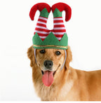 Funny Striped Clown Hat for Dog Christmas Dress Up