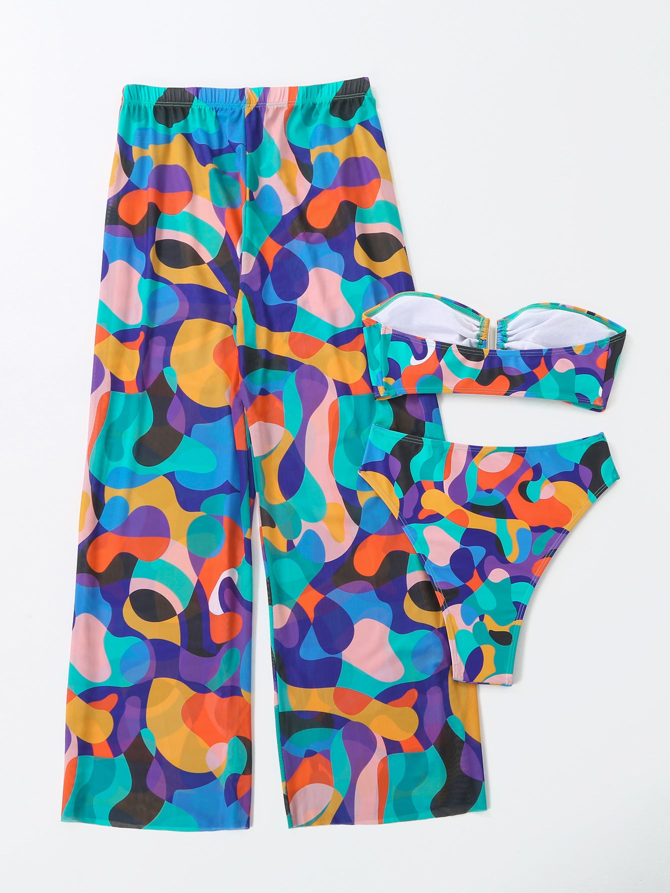 2023 Summer Women's Strapless Backless Bikini Swimsuit