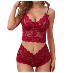 Lace Cami and Thong Lingerie Set