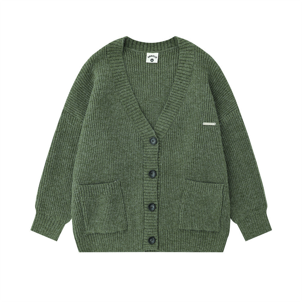 Men's Casual Loose Long Sleeve Knit Sweater Coat