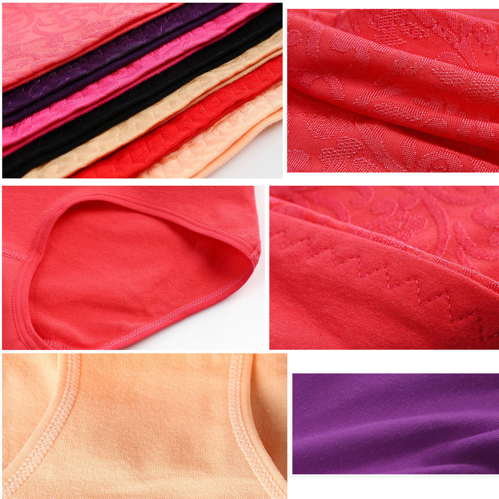 Plus Size High Waist Cotton Tummy Tuck Panties for Women