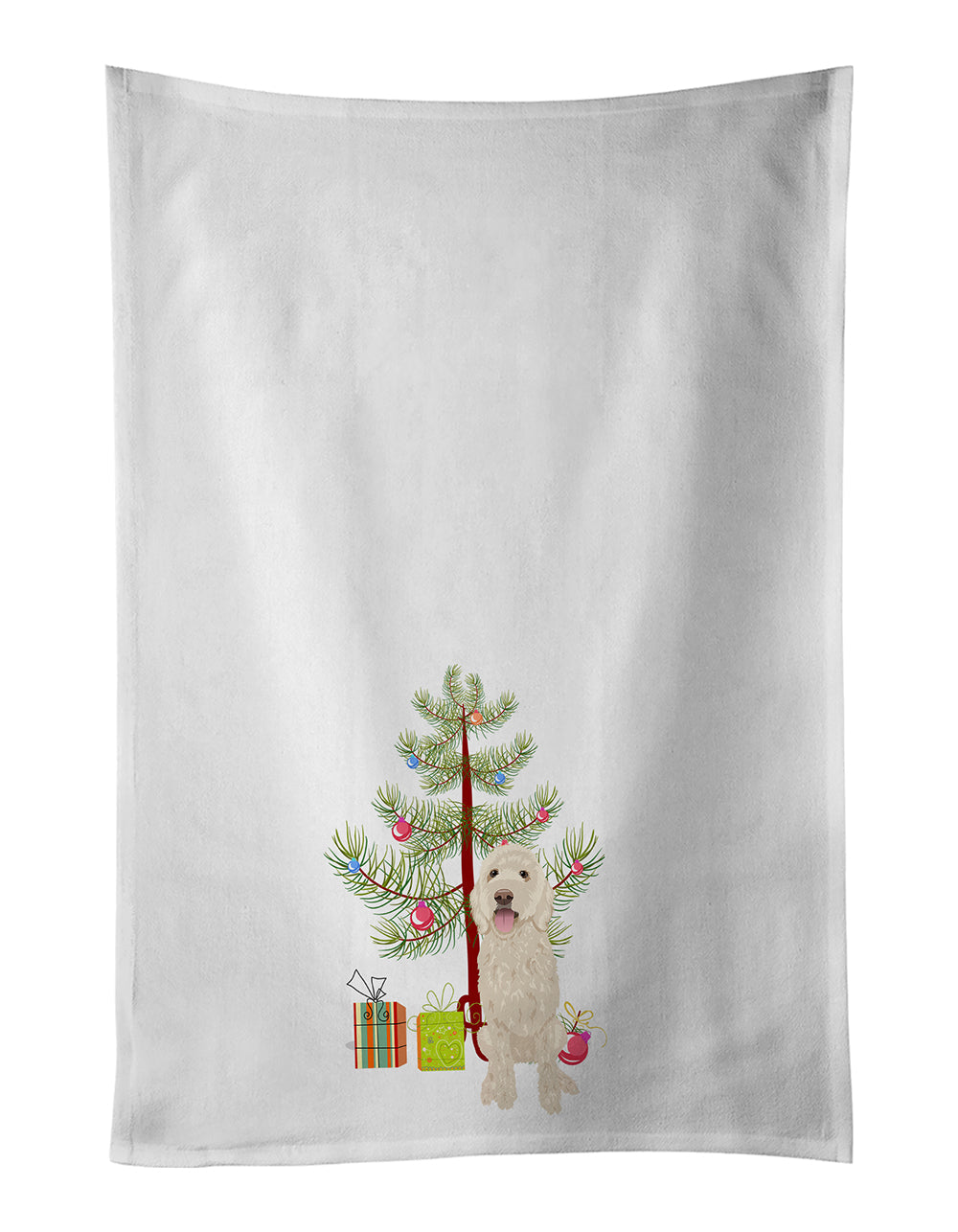 Doodle Cream #5 Christmas Kitchen Towel Set of 2