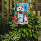 Poodle Christmas Garden Flag