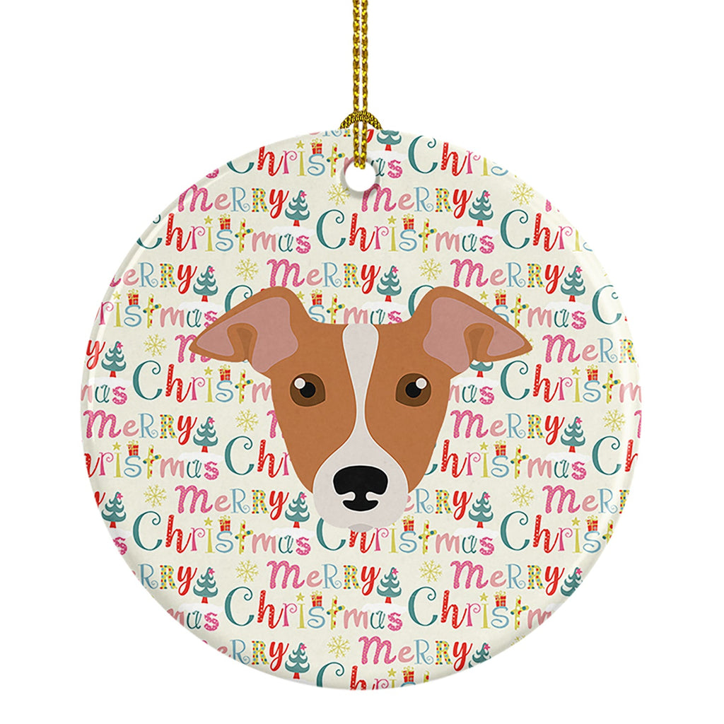 Italian Greyhound Merry Christmas Ceramic Ornament