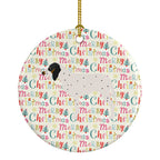 Gascon Saintongeois Merry Christmas Ceramic Ornament
