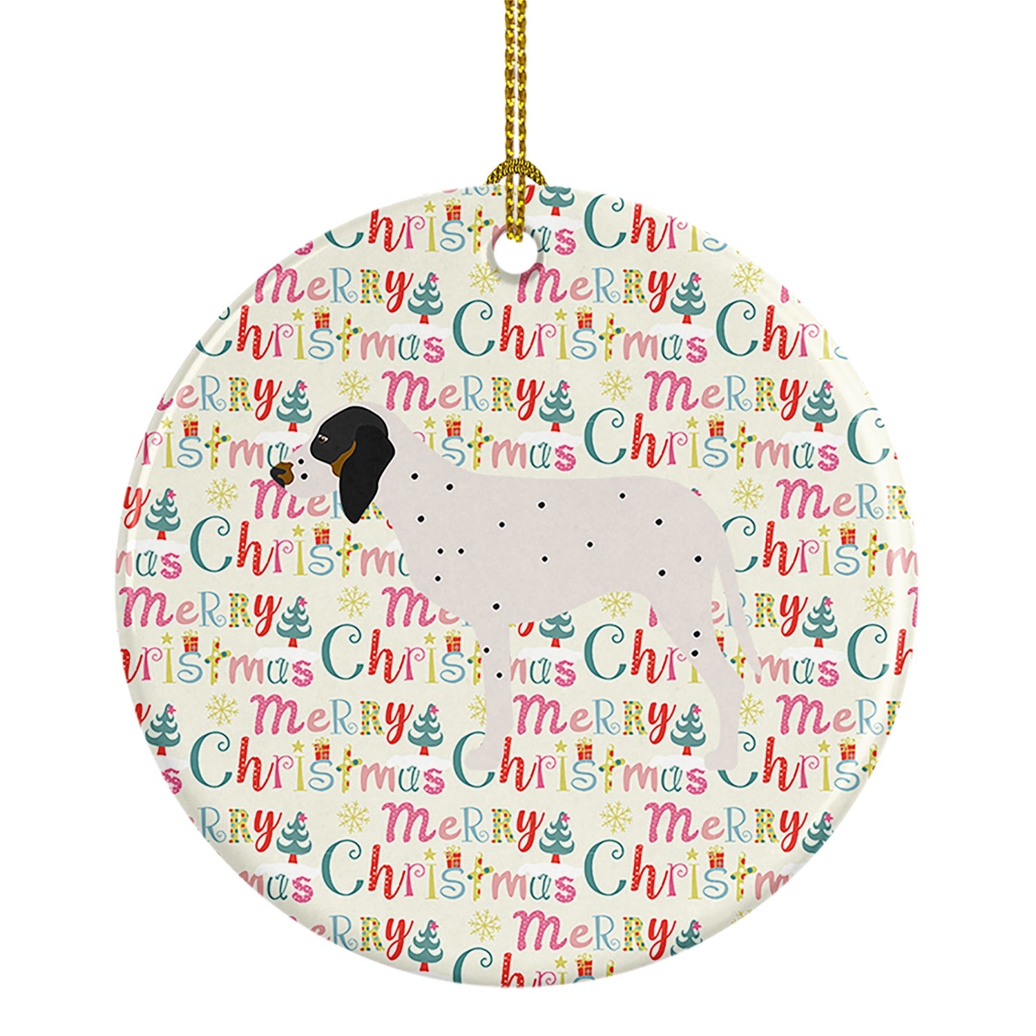 Gascon Saintongeois Merry Christmas Ceramic Ornament