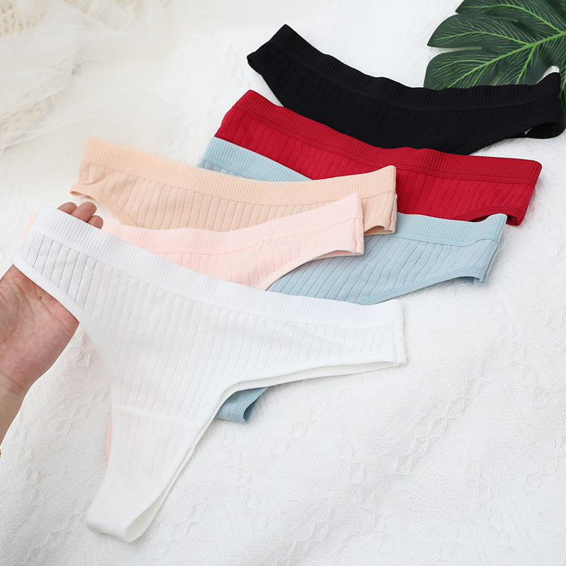 40 Cotton Women's Thongs - Seamless & Sporty Design