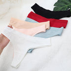 40 Cotton Women's Thongs - Seamless & Sporty Design