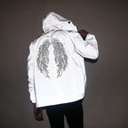 Men's Full Reflective Waterproof Hip Hop Windbreaker