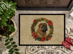 Shar Pei Christmas Flowers Doormat