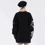 Y2K Women’s Hip Hop Harajuku Anime Girl Knitted Sweater