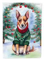 Lancashire Heeler Christmas Garden Flag