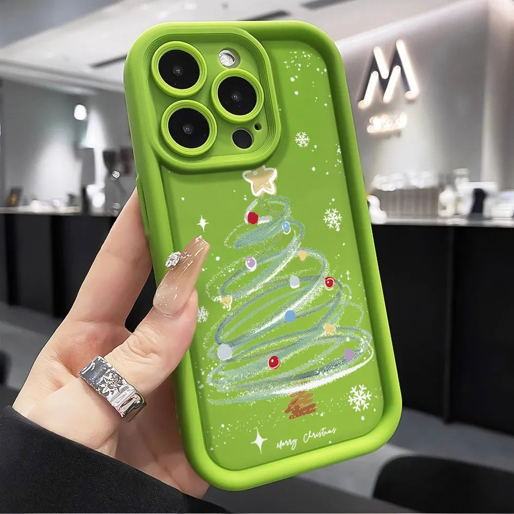 Christmas Tree Phone Case Silicone Soft Case | Protective Cover