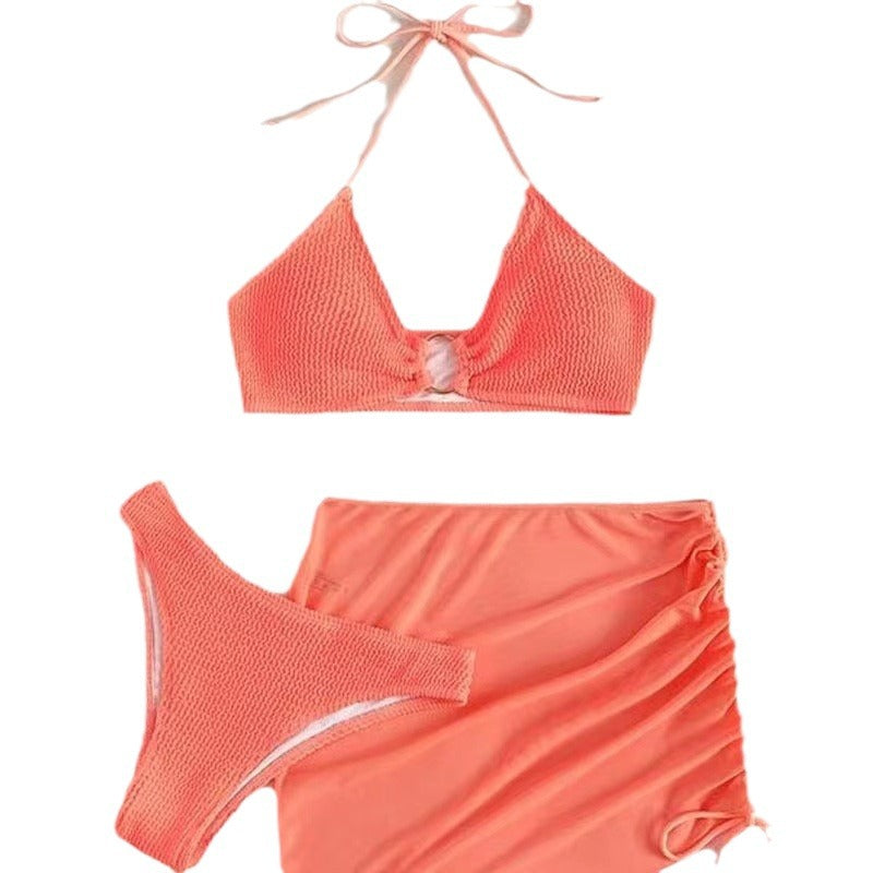 European and American Bikini 3-Piece Set for Women