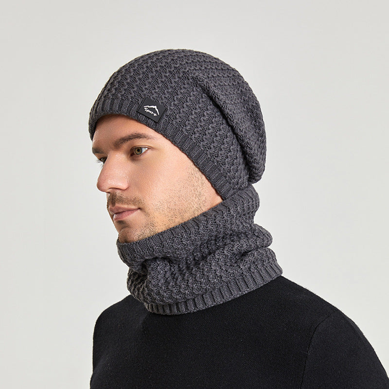 Winter Beanie and Scarf Set for Men and Women (One Set) | Embroidered Cap