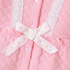 Korean Baby Girl Crawling Outfit - Cotton Long Sleeve Bodysuit