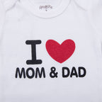 Cotton Baby Bodysuit with Triangle Print (Genuine)