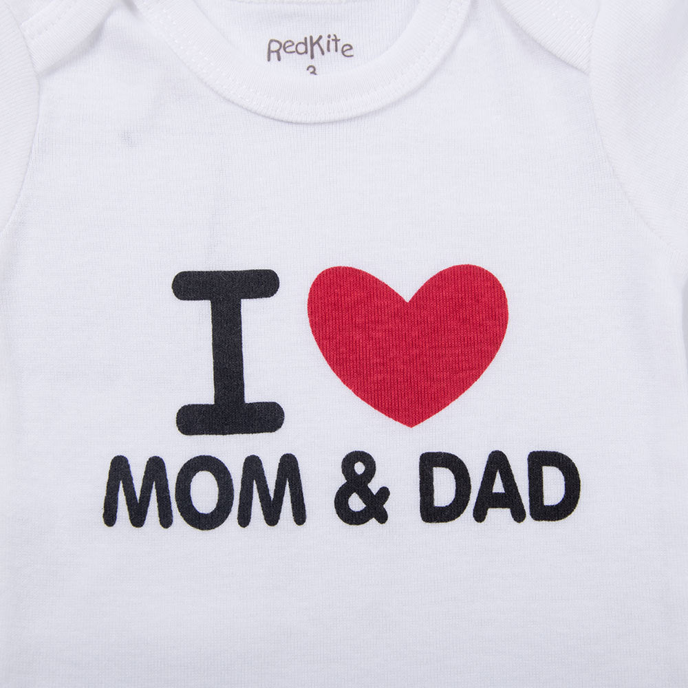 Cotton Baby Bodysuit with Triangle Print (Genuine)