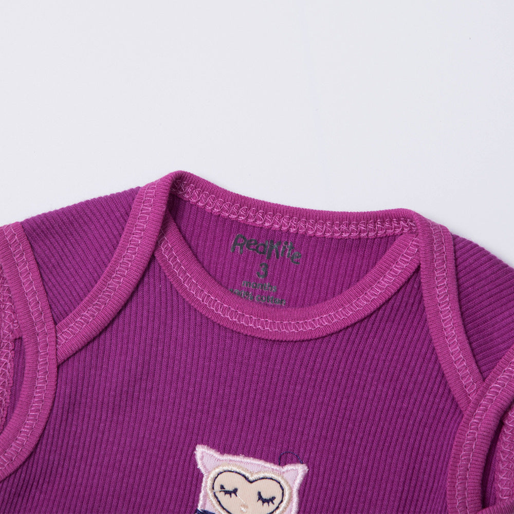 5-Piece Baby Sleeveless Bodysuit Set - Cotton Cartoon
