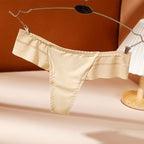 New Plus Size Women's Lace Trim Thong Underwear