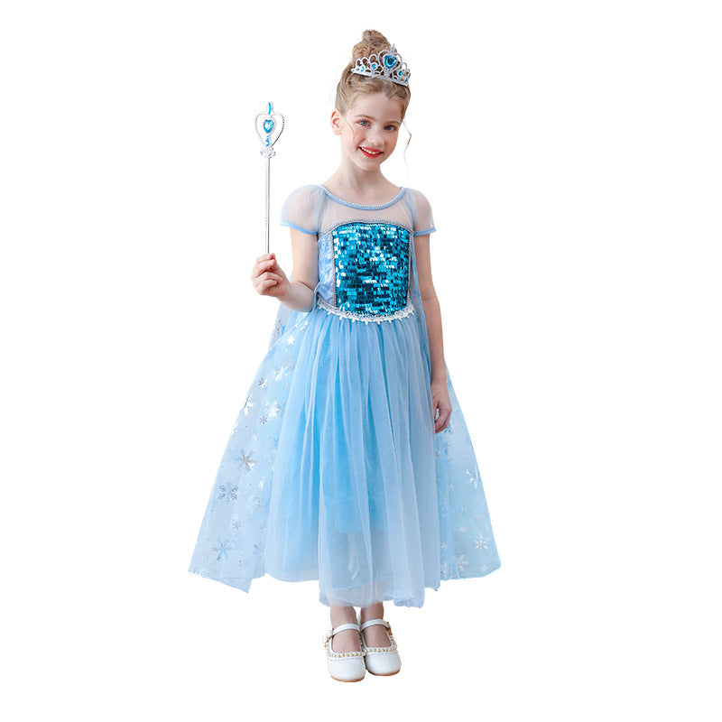 Frozen Princess Dress for Kids - Christmas Performance Outfit
