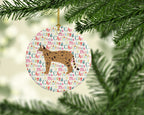 Savannah #2 Cat Christmas Ceramic Ornament