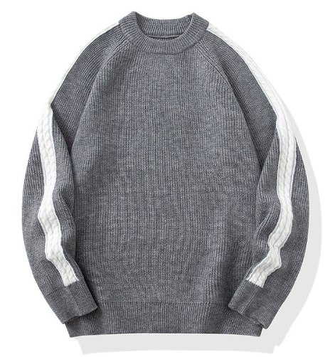 Men's Casual Round Neck Pullover Sweater | Streetwear