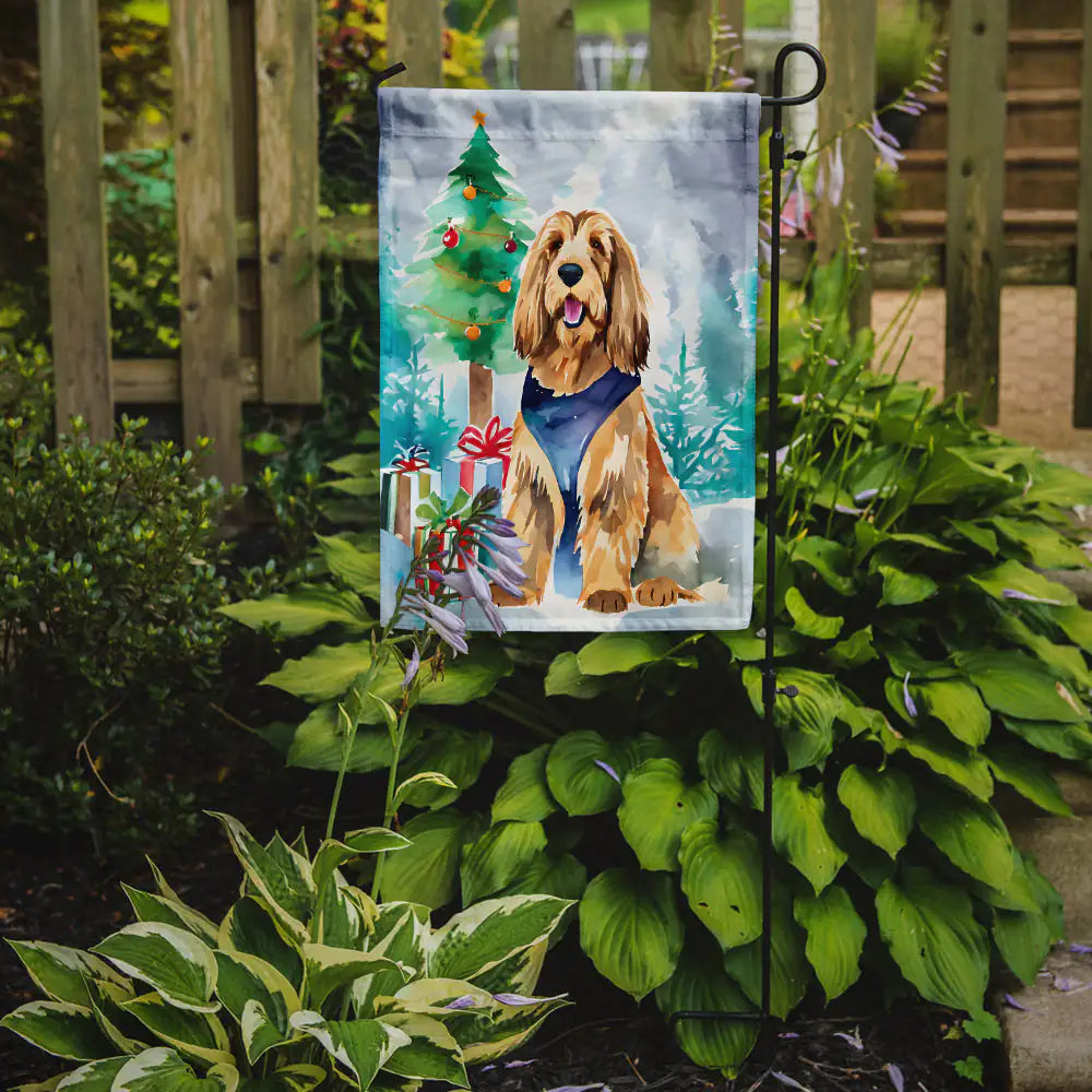 Otterhound Christmas Garden Flag
