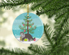 Siberian Forest Cat Christmas Ceramic Ornament