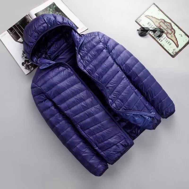 Men's Lightweight Cotton-Padded Jacket with Hood