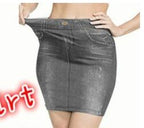 Plus Size Pocket Corset Faux Denim Culottes Pants