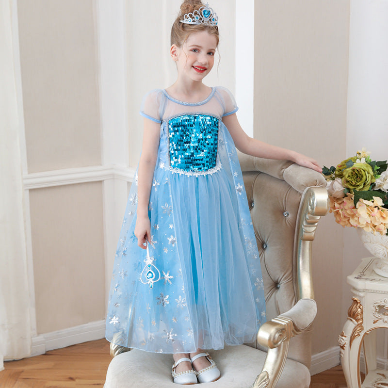Frozen Princess Dress for Kids - Christmas Performance Outfit