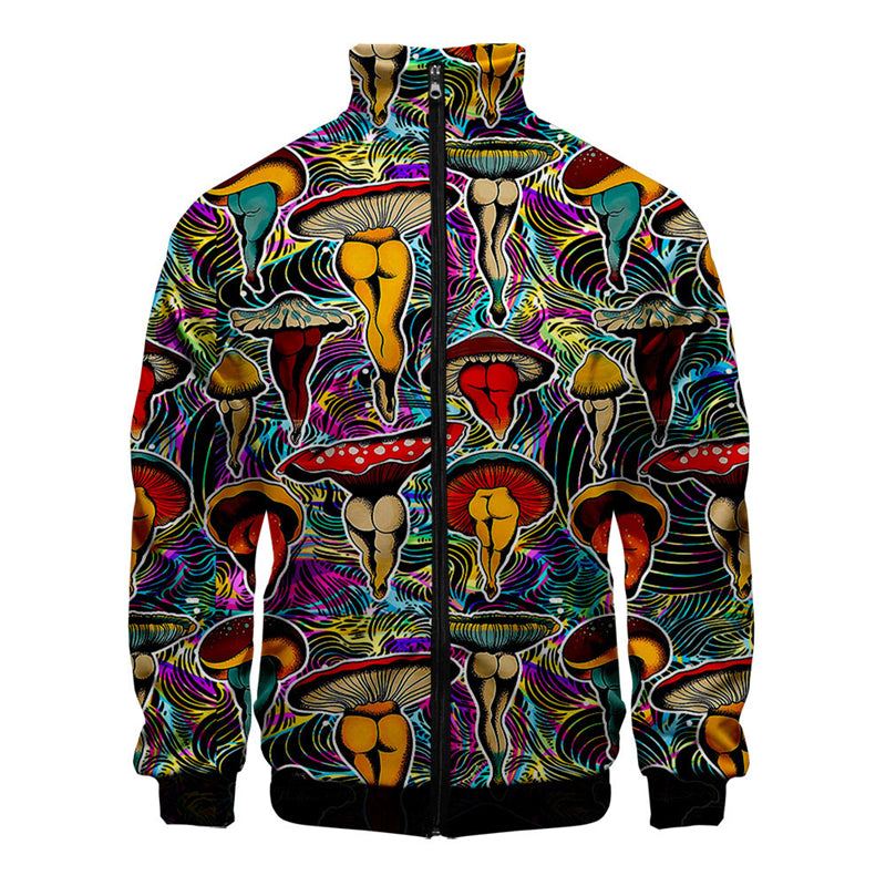 Casual Zip Up Jacket and Long Sleeve Tops for Men/Women