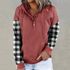 Autumn Winter Plaid Stitching European Pullover Sweater | Streetwear